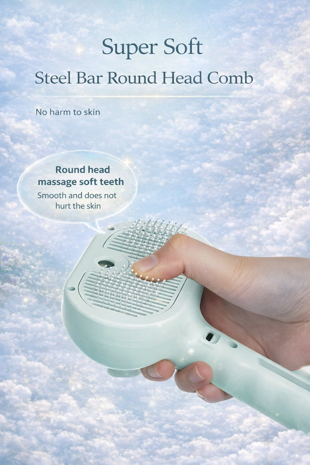 Pet Cleaning Grooming Dematting Mist Humidifier Hair Remover Brush